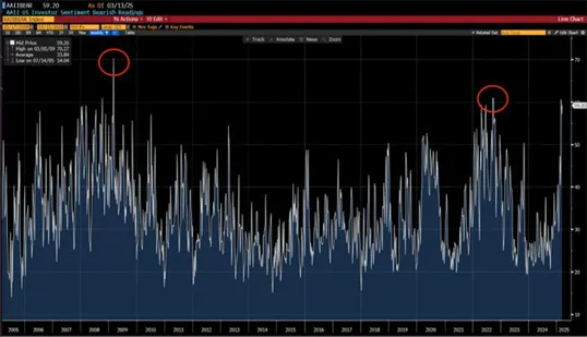 American Association of Individual Investors Sentiment Survey chart